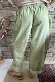 Rustic Nature Linen Blend Barrel Pant Washed Lawn